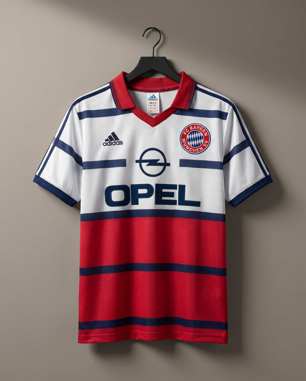 Bayern Munich Visitante 1998-00 Retro Football Shirt