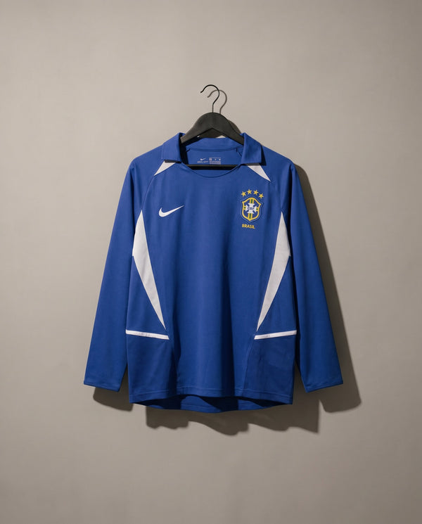 Brasil Visitante 2002 Retro Football Shirt