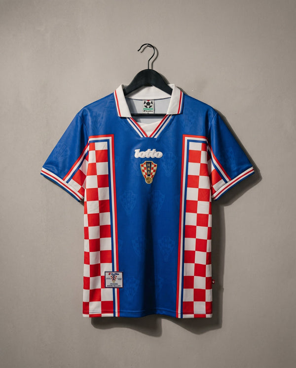 Croacia Visitante 1998 Retro Football Shirt